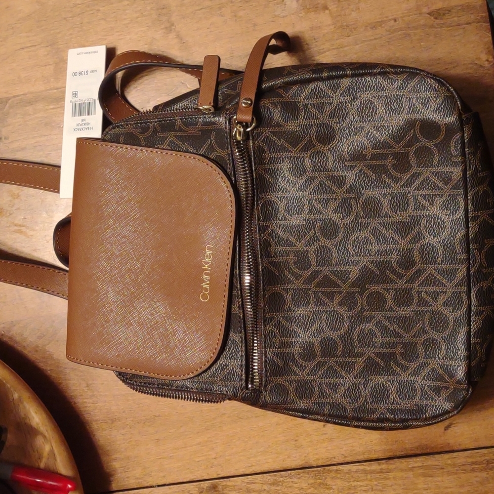 COPY - Calvin Klein leather backpack and wallet